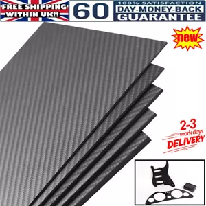 Carbon Fiber Plate Panel Sheet Board 3K Glossy Thick 0.5mm 1mm 1.5mm 2mm 3mm UK - Picture 1 of 17