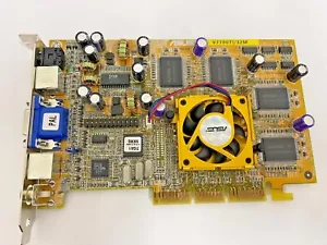 TARJETA DE VIDEO AGP AGP DE LUJO ASUS V7700TI/32 MEG DE COLECCIÓN VGA SVID IN OUT COMP VR MXB61 - Imagen 1 de 3