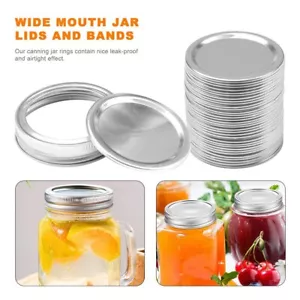 70/86 mm Canning Lids Mason Jar Lids And Bands Regular/Wide Mouth Sealing - Picture 1 of 14