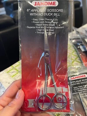 Janome 6  Applique Scissors with NO Duck Bill - Image 1 of 2