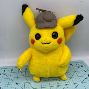 Pokemon Detective Pikachu w/ Hat Plush Stuffed Animal Wicked Cool Toys WCT - Picture 1 of 12