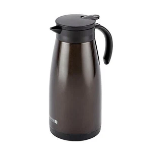 Royalford Double Walled SS Coffee Pot Thermal Carafe 1200ML /40.5oz Jug Brown - Picture 1 of 6