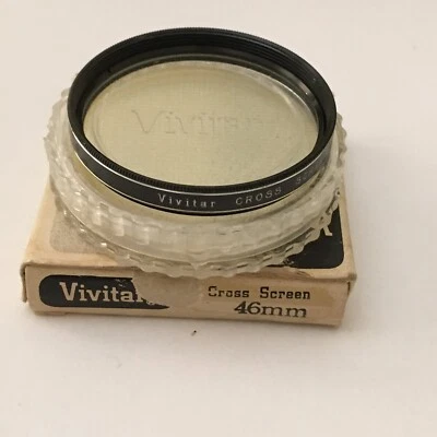 VIVITAR 46mm CROSS SCREEN SCREW IN FILTER IN ITS CASE AND BOX MADE IN JAPAN - Image 1 of 4