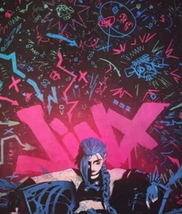 Jinx League Of Legends Anime | HD Wall Art Poster Print | 12" x 16" - Picture 1 of 2