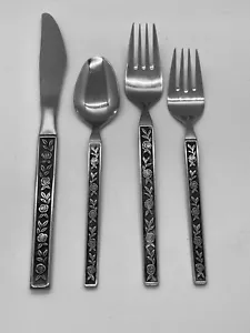 INTERPUR STAINLESS STEEL JAPAN - MEXICALY ROSE PATTERN - Assorted Pieces - Picture 1 of 11