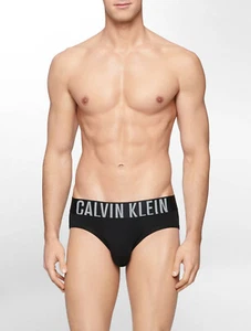 Calvin Klein Men's NB1040-001 Intense Power Cotton Hip Brief Black XL - Picture 1 of 1