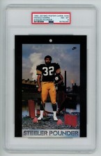 1982-83 NIKE POSTER CARDS STEELER POUNDER/FRANCO HARRIS PSA 8 290240 AD PROMO