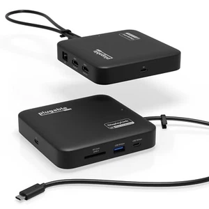 Plugable 7-in-1 USB C Docking Station Dual Monitor with Pass-Through Charging - Picture 1 of 8