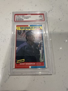 1987  Fleer Baseball's Best #18 Rickey Henderson New York Yankees