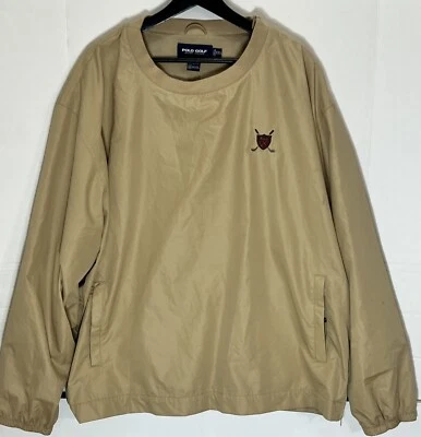 VTG Polo Golf Ralph Lauren Pullover Windbreaker Men Size 2XL Crewneck Jacket - Image 1 of 4