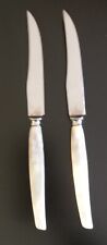 Lot Of (2) Francis Greaves & Sons Sheffield England Pearl Handle 9" Steak Knives