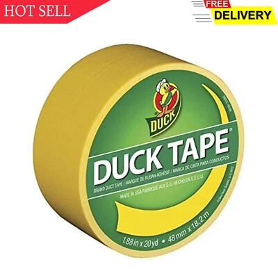 Лента Duck 1304966, желтая золотистая, 1,88 дюйма x 20 ярдов, одинарный рулон - Изображение 1 из 4