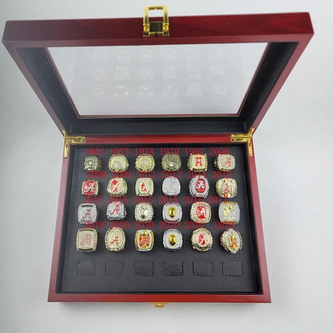 Championship Rings For All Alabama Crimson Tide NCAA Fans 1964 - 2021 Pick Year Cover