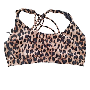 Victoria's Secret Animal Print Sports Bralette Intimates & Sleepwear Lined Logo - Picture 1 of 6