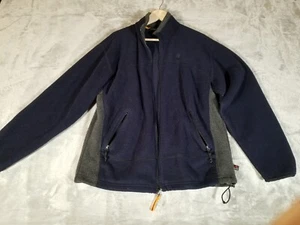 Medium Timberland Weathergear Men's Navy Blue Polartec Full Zip Fleece Jacket - Picture 1 of 11