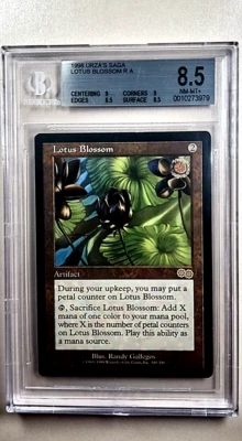 1998 MTG Magic the Gathering Urza's Saga Lotus Blossom Rare BGS 8.5 NM-MT+ - Image 1 of 4