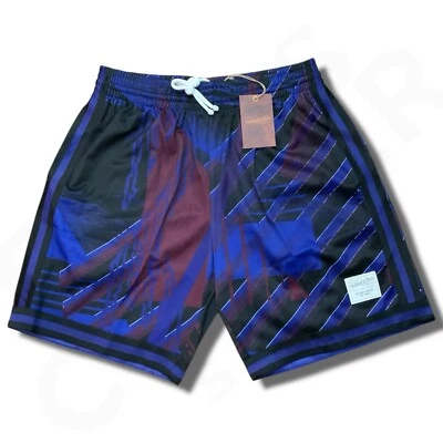 Pantalones Cortos de Baloncesto Mitchell & Ness Para Hombre Grandes Negros Azules Bolsillos Atléticos NUEVO Foto 1 de 4