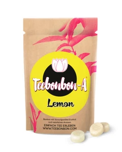 Zuckerfreies Erythrit Bonbon Lemon | KETO-geeignet | 30St / 30gr Erythrit Candy - Bild 1 von 3