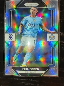 2022-23 Panini Prizm EPL Phil Foden Silver Prizm Manchester City #1 - Picture 1 of 2