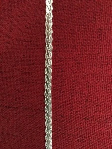Tri Chain Braided French Rope Curb Sterling Silver 10” Lobster Clasp Bionic - Picture 1 of 4