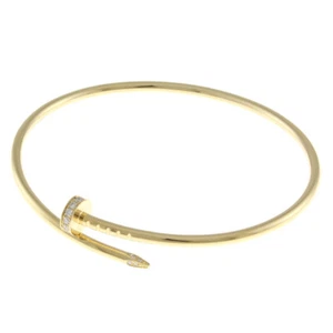 CARTIER Bangle K18 yellow gold diamond Juste Un Clou Small #17 used - Picture 1 of 7