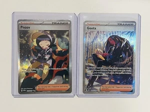 Pokemon Obsidian Flames Special Illustration - Geeta #226/197 & Poppy #227/197 - Picture 1 of 6