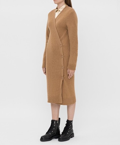 Cardigan Bottega Veneta marrone cappotto in maglia lana cammello cardigan marrone 40 L