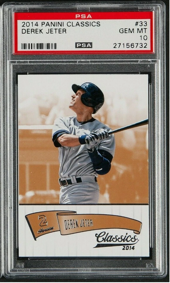2014 Derek Jeter Panini Classics  Baseball Card Graded PSA Gem Mint 10 - Image 1 of 2