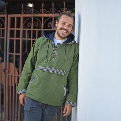 SACAI Baja Felpa con Cappuccio Vintage Pullover Donna e Vintage Pullover Uomo Cotone Hippie