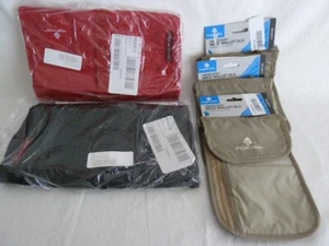 Eagle Creek, Bulk or Wholesale Lot, Slim Toiletry (2) & Neck Wallet (3), New - Picture 1 of 2