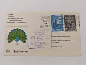 India gran lote correo aéreo recibos - Imagen 1 de 7