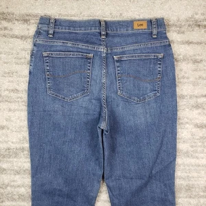 Lee Jeans Damen 8 kurz Mid Rise Relaxed Straight blau Maße 29x28 Neu mit Etikett - Bild 1 von 11