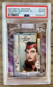 2024 Metal Universe Comic Cuts Uncanny Avengers #5 /65 Psa 8 - Bild 1 von 2