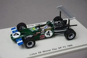 1:43 SPARK S4276 Lotus 59 F2 Pau Grand Prix Winner 1969 #4 J. Rindt model car - Picture 1 of 10