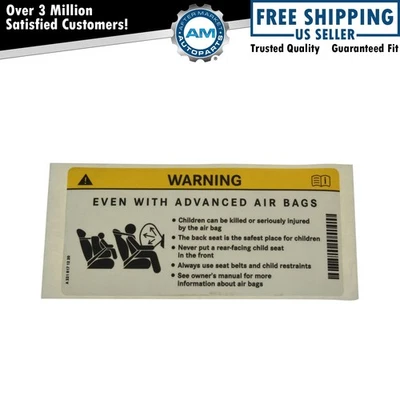 Fabricante de equipos originales 2218171220 calcomanía de advertencia montada para parasol para Mercedes Benz nuevo Foto 1 de 4