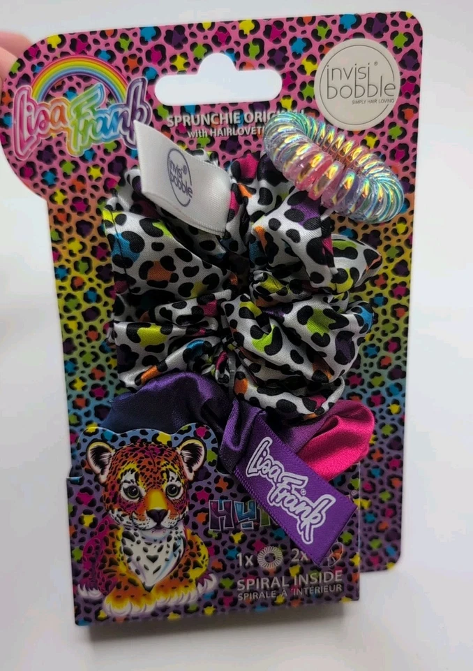 NUEVO Juego Retro Lisa Frank 3 Piezas Hair Sprunchie Original Invisibobble Hunter Foto 1 de 4