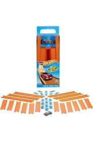 HOT WHEELS Track Builder - 36 Trackteile und Verbindungsstücke+ Auto in rot - Bild 1 von 7