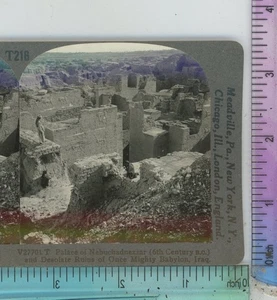 Palacio de Nabucodonosor Babilonia Irak Keystone Stereoview - Imagen 1 de 2