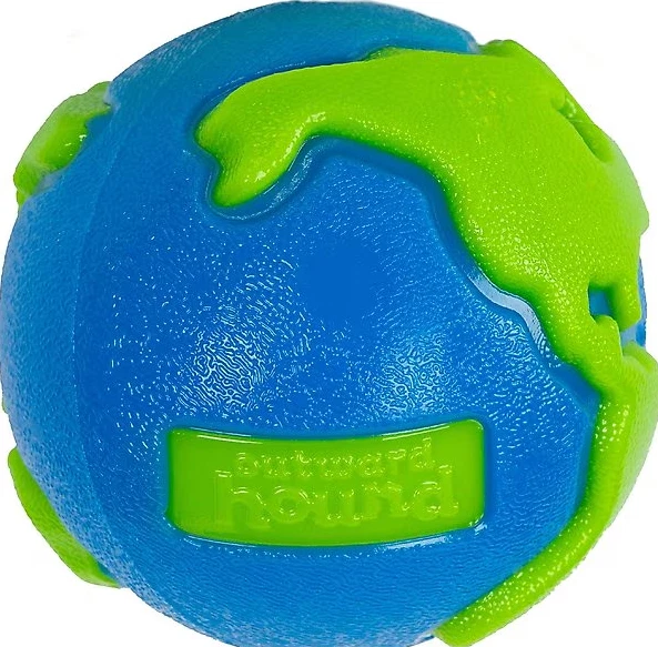 Outward Hound Orbee-Tuff Ball Grande Terra Cachorro Mastigar e Buscar Brinquedo Azul/Verde Novo sem etiquetas - Imagem 1 de 1