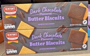 Galletas de mantequilla con sabor a chocolate oscuro Benton's 4,4 oz 125 g (2 cajas) - Imagen 1 de 2