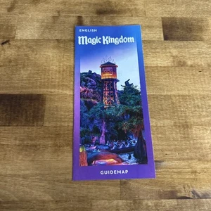 Disney Parks 2025 Magic Kingdom Park Map Guide Newest  - Picture 1 of 8