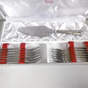 pie shovel and 12 dessert forks stainless steel douroux - Picture 1 of 8