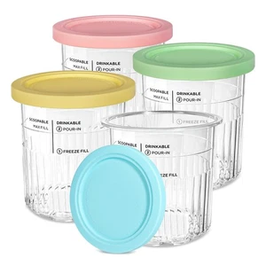 Creami Deluxe Pints and Lids Compatible with Ninja 11-in-1 NC501 NC500 Series... - Picture 1 of 7