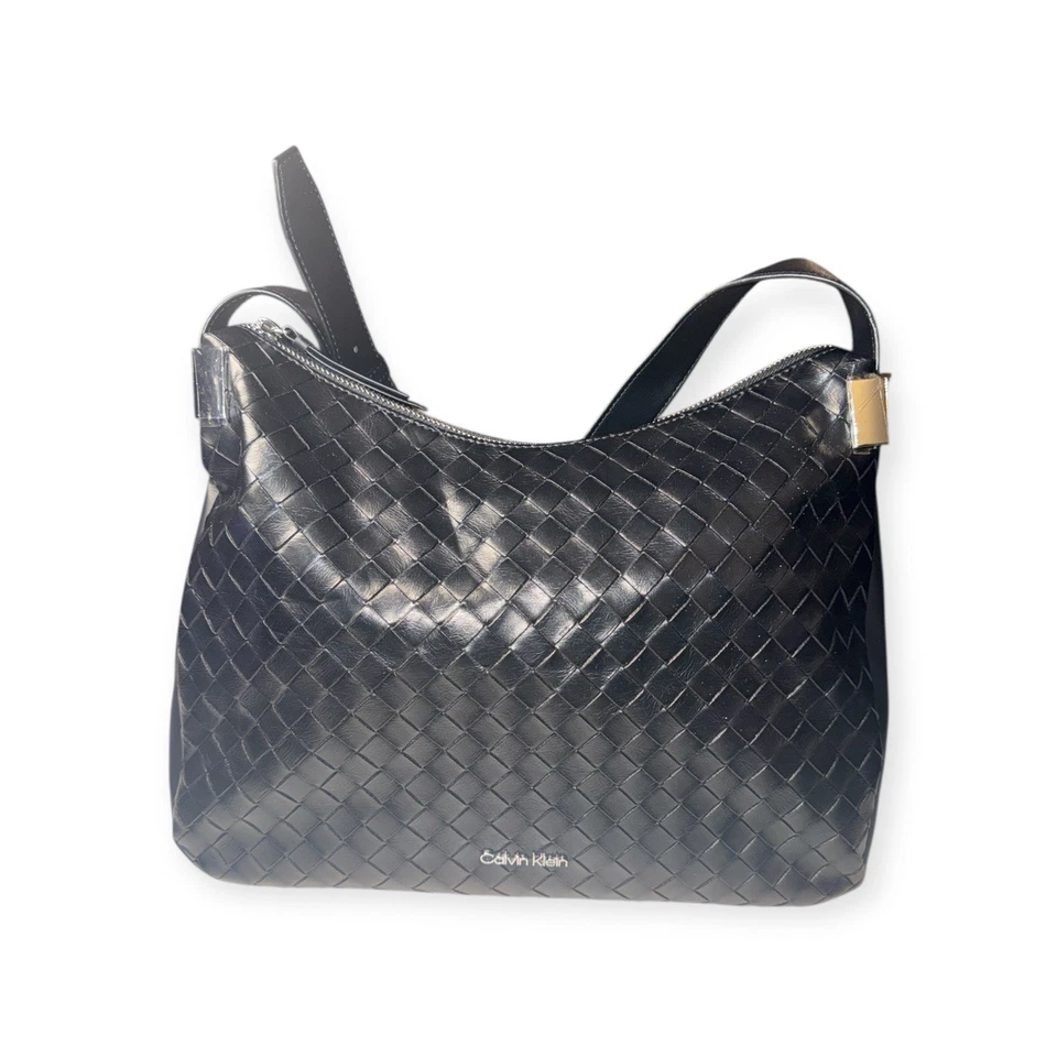 🔥 Nuevo sin etiquetas Calvin Klein Tejido Grande Hobo Bolso de Mano Bolso de Hombro 🔥 Foto 1 de 4
