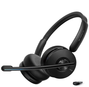 Anker PowerConf H500, Bluetooth Dual-Ear Headset with Microphone A3511011 - Picture 1 of 4