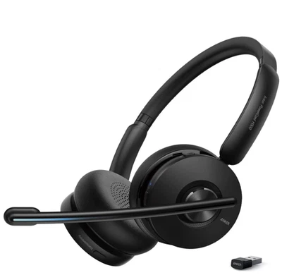 Anker PowerConf H500, Bluetooth Dual-Ear Headset with Microphone A3511011 - Image 1 of 4
