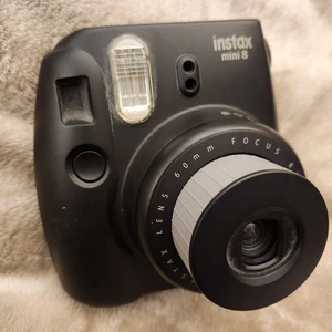 Fujifilm Instax Mini 8 Instant Film Camera Only - Black, Tested Qwik Ship! - Picture 1 of 10