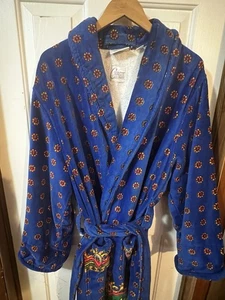 Cypress Colorful Bathrobe Terry Cloth Cotton Belted Robe Long Pre-owned 1 Size - Picture 1 of 5