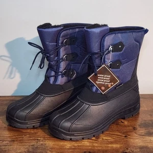 Snow Tec Herren Größe 12 Wasserdicht Isoliert Winter Schneestiefel - Bild 1 von 18