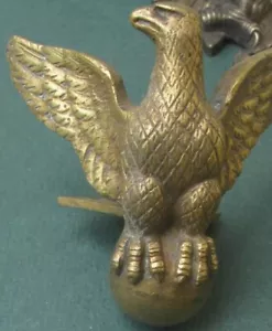 Antique 1800s French Eagle Furniture Architecture Element Ormolu Corner Mount - Picture 1 of 3